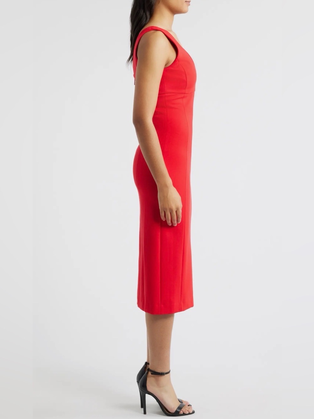 Spanx Low V Neck Midi Dress - Picture 4 of 8